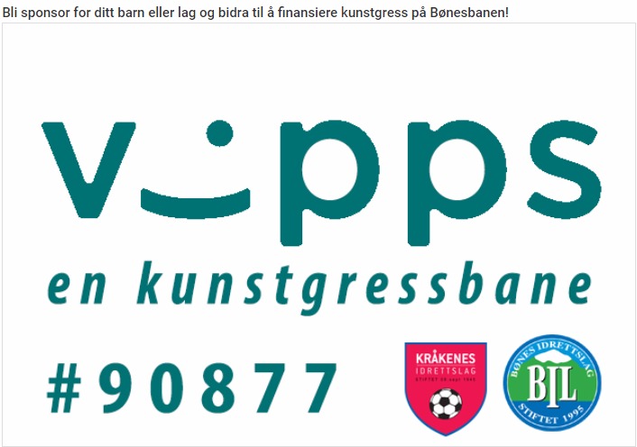 VIPPS en kunstgressbane