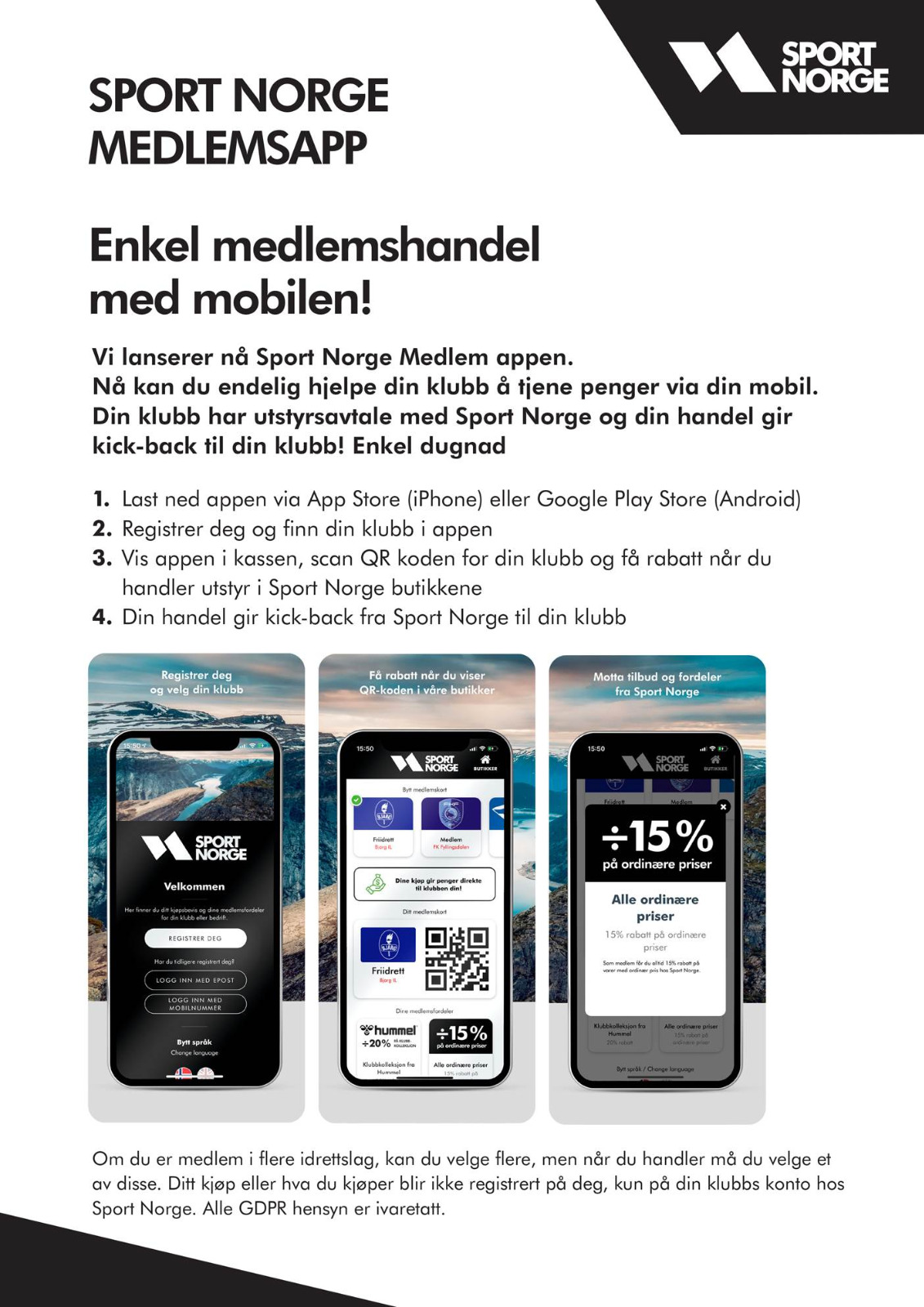 Sport Norge App info KB